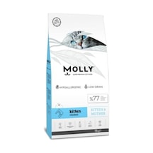 Molly Kitten Düşük Tahıllı Hipoalerjenik Tavuklu  Yavru Kedi Kuru Maması 15 KG