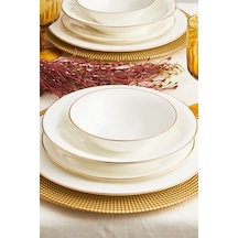 Karaca  Fine Pearl Diana 24 Parça 6 Kişilik Yemek Takımı Gold