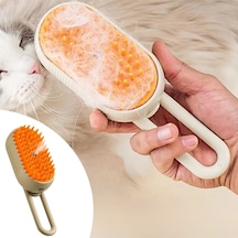 Buffer Saplı Su Püskürtmeli Kedi Köpek Fırçası Masaj Etkili Tüy