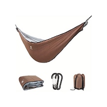 Tcherchı 4 Mevsim Sıcaklığa Sahip Hafif Taşınabilir Kahverengi Hamak