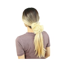 Saçlı Lastikli Topuz Toka / Platin - Elwm-462382 Çok Renkli