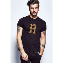 Riverdale R Head Baskılı Siyah Erkek Tshirt