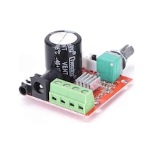 Pam8610 2x 10w Stereo Amplifikatör Modül Dc 6-15v Class D Amfi Devresi Ses Kontrol Potu 4 8 Ohm