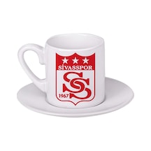 Sivasspor Türk Kahvesi Fincanı Beyaz