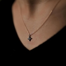 Siyah Minimal Kutup Kolye