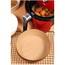 Airfryer Hava Fritözü Fritöz Pişirme Kağıdı - 100 Adet 16cm Stoneware Kahverengi Diğer