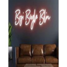 Bizi Böyle Bilin Yazılı Neon Tabela Kırmızı