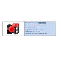 Bosch 12V Korna Pnömatik F1 Ferrarı Kırmızı-Siyah Röleli N11.8