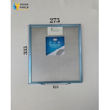 Vestel Uyumlu : Adb9014 275x335 Mm Aspiratör & Davlumbaz Tel Yağ Filtresi Model: 40050405 27,5x33,5 Cm