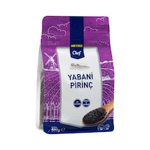Metro Chef Yabani Pirinç 500 G - Yüksek Lifli, Glutensiz Siyah Pirinç 5'li Avantaj Paketi - 5 A Tarı