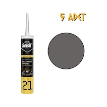 Selsil Silikonize Mastik Antrasit Gri 500 Gr. - 5 Adet Antrasit Gri Antrasit Gri