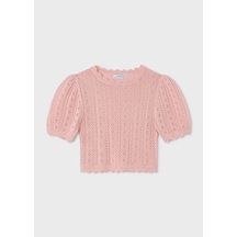 Mayoral Kız Çocuk Dekoratif T-shirt Pembe - 03003 Mayoral Kız Çocuk Dekoratif T-shirt Pembe - 03003