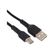 Powermaster Pm-6112 Type-c Şarj Ve Data Kablosu 1 Metre 2 Amper Siyah Kablo