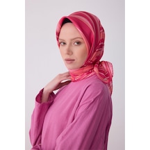 Belli İpek Eşarp - 4311-81 Pembe Twill