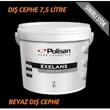 Exelans Macro Beyaz Dış Cephe Yüksek Kapatıcı Kir Yapmaz Preminum Boya 7,5 Lt 7.5 L