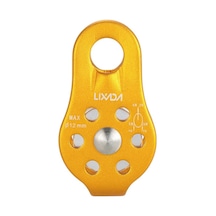 Pazly 20kn Sabit Tek Makaralı Dağcılık & Kurtarma Ekipmanı - Havacılık Alüminyum, 12mm Halat