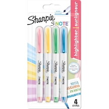 S-note Fosforlu İşaretleme Kalemi, 4&apos Lü Blister, Karışık 103 Ivory