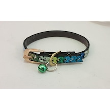 Mavi Kilim Desen Derili 1 CM Zilli Tasma