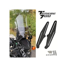 Chuangyinshop Black Yamaha Tenere700 Xt700z 2019 2020 2021 Motorcycle Rüzgarlık Ayar Braketi Modifikasyon Kiti