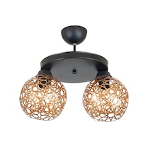 Selçuklu Top Motif Yıldız Ferforje Model Retro Plafonyer Avize S