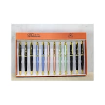 10 Adet Tekli Tükenmez Kalem Tekli Kullanım, Yazı Gereci, 14 Cm Boy, Model Alk4056, Ballpoint Pen 1