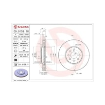 Opel Astra H Fren Diski On 2004-2013 Brembo 09915910 2adettir