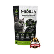 Midilla Active Carbon Kedi Kumu Koku Giderici 250 G %100 Gerçek Aktif Karbon Güçlü Koku Kontrolü