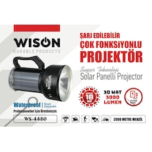 Wison Ws-4480 Suya Dayanıklı Profesyoneller İçin Üretilmiş Fener Siyah