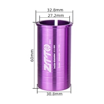 Ztto Bisiklet Koltuğu Direği Adaptörü Alüminyum Bisiklet Selesi Sonrası Boru Azaltıcı Kol Dönüştürücü - 27,2 Mm'den 30,8 Mm'ye