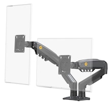 North Bayou Nb-f160 Çift Kollu Amortisörlü Monitör Standı 17"-27" / 2-9 Kg - 360 Hareketli Profesyonel Masa Askı Aparatı
