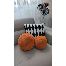 2' Li Top Kırlent / Yastık Büyük Kiremit / Küçük Kiremit 44cm /