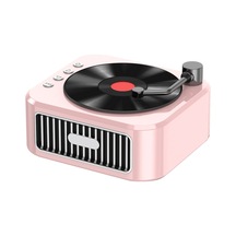 Springsun Taşınabilir Kablosuz Hoparlör Vintage Cd Kayıt Stili Bt5.3 Teknolojisi Hoparlörler Stereo Sahne Hifi Ses Usb Flash