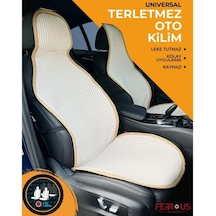 Oto Koltuk Koruyucu Kılıf Terletmez Kilim Seti 2 Ön+1 Arka 3lü Set Universal Bej