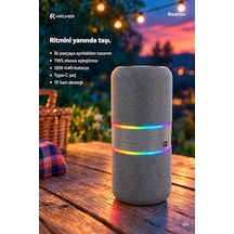 Spbtrn-001 Beatron Manyetik Ayrılabilir Bluetooth 5.4 Hoparlör 2 5 W, Tws, Tf Kart, Işıklı Gümüş
