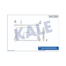 Kale-342380 Turbo Radyatörü Intercooler Vw Caddy Iii-Golf Vi Audi 515067862