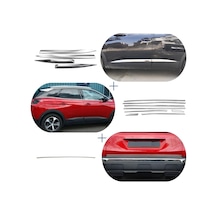 Peugeot 3008 3 Parça Krom Set 2016 Ve Sonrası Paslanmaz Çelik