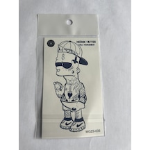 Dövmeli 11x8 Cm Yarı Kalıcı Geçici Dövme Yapıştırma Dövme