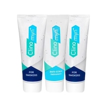 Clinomyn Smokers Sigara Içenler Için Diz Beyazlatan 75ml X 2 + Temizle Parlat Diş Beyazlatan Ve Parlatan Fresh Jel Diş Macunu 75 Ml