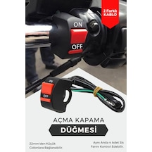 Atv Motosiklet Sis Farı Açma Kapama Gidon Düğmesi