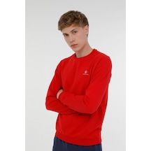 Lumberjack M-sn75 Bsc C Neck Sw 3pr Kırmızı Erkek Sweatshirt Kırmızı