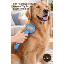 1 Adet Çok Fonksiyonlu Evcil Hayvan Tüy Fırçası Ergonomik Sap