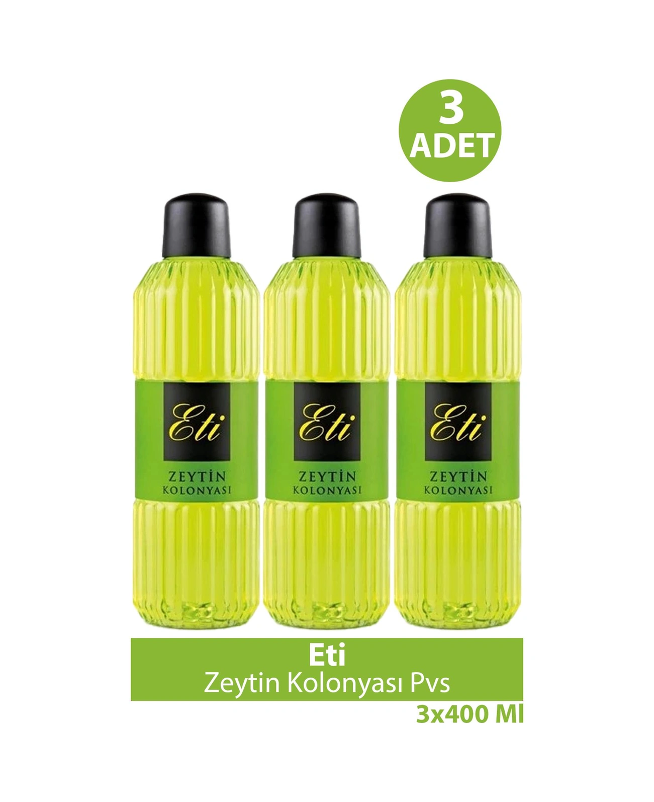 Eti Zeytin Kolonyası Pvs 400 Ml 3 Adet