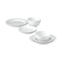 Ikea Favorısera Temperli Opal Cam 4 Kişilik 12 Parça Yemek Takımı 15-25 Cm Beyaz Yuvarlak