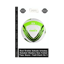 Özel Üretim Sahada Arkadaş Rekabet Diadora New Futbol Topu Beyaz -yeşil-siyah No 5 Beyaz - Siyah - Yeşil