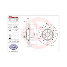 Brembo 0981372x Ön Fren Aynası Diski Renault Clio Iı 98 Clio Iıı 05 Clio V 19 Megane I 96 Megane Iı 02 Scenic I 96 Scenic Iı 02 Captur 13 Dacia Dokker 12 Lodgy 12 280x24x4 Delik Havalı Delıklı 402060540r