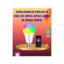 Enerji Verimli Akıllı Led Ampul Uzaktan Kontrol Özellikli - Nnnnnn1468-5957 Renkli