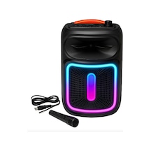 Mikrofonlu Karaoke Hoparlör Şarjlı Taşınabilir Kablosuz Bluetooth Speaker