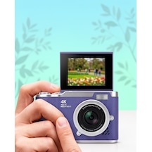48 Mp Kompakt Fotoğraf Makinesi 4k Video Flip Ekran