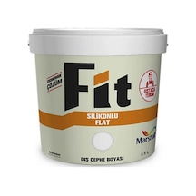 Tr Fit Silikonlu Flat Dış Cephe Boyası 2.5lt 3.5kg Beyaz-kir Tutmaz-solmayan Renkler-kokusuz,beyaz 0.2 L