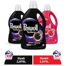 Perwoll Siyah + Renkli Hassas Bakım Sıvı Çamaşır Deterjanı 3 x 2975 ML
